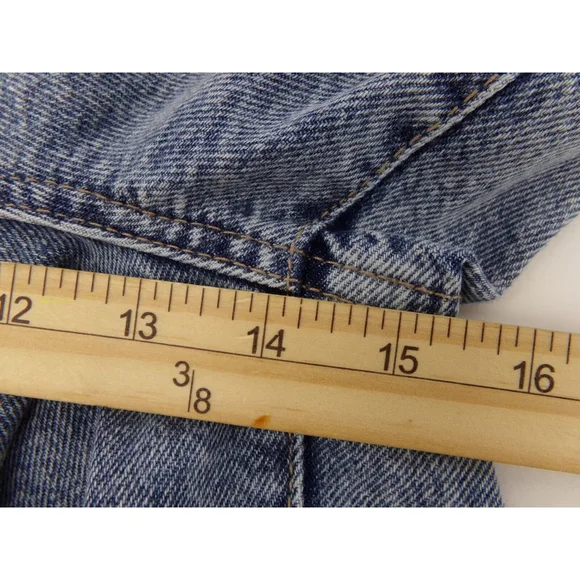 NWT Boohoo Blue Acid Wash Elastic Cuffed Women's Blue Denim Size 10 (34X29) - Picture 11 of 12